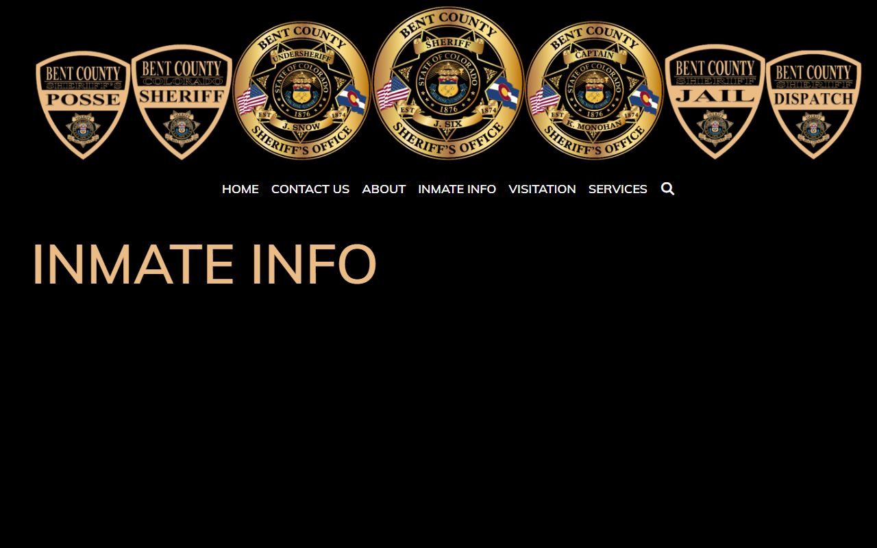 Bent County inmate population jail feed technical difficulty notice
